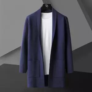 남성가디건 가을 솔리드 하프 슬림 패션 니트 코트 도톰 심쿵돌직구