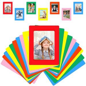 VZNN 36 팩 컬러풀 집 학교 인치 교실 x 재사용 액자 6 4 마그네틱 사무실 - 사물함 냉장고에 등 컬러