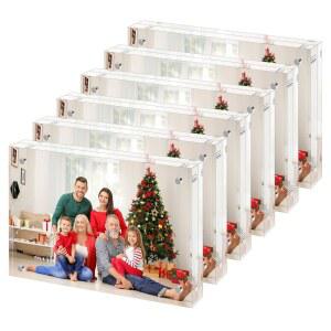 HRSDEIE 4x6 아크릴 액자 마그네틱 디스플레이 선물 친구를 6팩 데스크톱 스탠딩 무료 가족 투명 프리미엄 양면