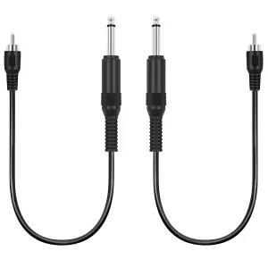 스피커 믹서 앰프 TV AV 리시버 기타용 볼벡 RCA(볼벡 RCA) 6.35mm 1/4인치 2팩 RCA 남성용 TS 모노 남성