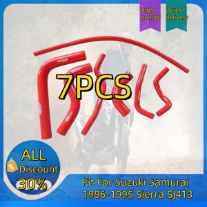 스즈키 사무라이 1986-1995 시에라 SJ413 실리콘 라디에이터 히터 호스 JL JA JS JX SE 스포츠 1.3L 86 87