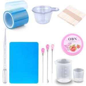 에폭시 수지 도구  보석  실리콘 작업대 플라스틱 비커 드릴링 비트 스틱 일회용 컵 디스펜서