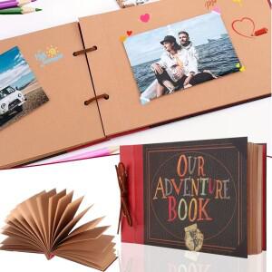 DIY 수제 사진 앨범 스크랩북 레트로 크래프트 어드벤처 북 기념일 웨딩 메모리 어머니의 날 커플 선물