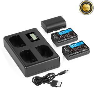 2800mAh LP-E6NH 배터리 대체품 캐논 EOS R 60D 5D IV Mark 카메라용