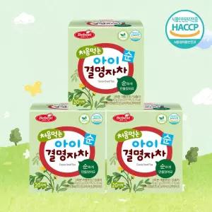베베스트 처음먹는 아기 순 (2gx20티백) 어린이 음료 아기 차 결명자차, 40g, 3개