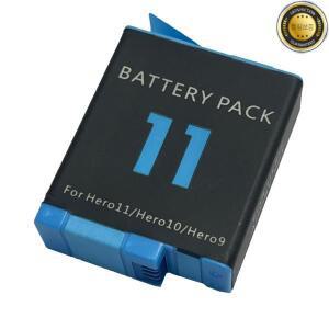 3.85V 1800mAh 모션 스포츠 카메라 GoPro Hero 9 10 12 용 11 배터리 충전식 리튬 이온
