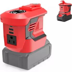 마키타 20V DC-AC 110V 실외 발전기 배터리 변환기용 300W 휴대용 파워 인버터(타입-C 및 듀얼 USB 포함)