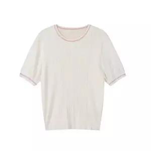 [LAP] 라인 배색 반팔 니트 AS1KH266 (P003779630)