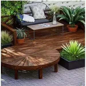 부채꼴 나무 디딤대 키높이 계단 씽크대 책상 현관