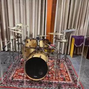 드럼방음벽 아크릴 파티션 투명 흡음재 차음판 악기 세트