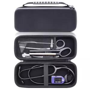 3M 리트만 클래식 III용 청진기 케이스 응급실 외상용 MDF 어쿠스틱 디럭스 여행 보관용 전단 배지 의사 및