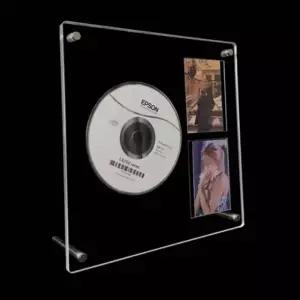 (옵션 CD 1+포카 2)아크릴 수납 보관 거치대 CD꽂이 시디정리 CD진열