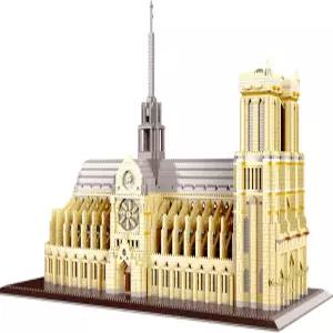 알토게토 파리 노트르담 대성당 마이크로 빌딩 블록 7300개 이상 3D 도전 건축 세트 - 역사 및 예술