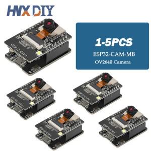 1-5PCS ESP32-CAM-MB WiFi 모듈 시리얼-와이파이 변환기 ESP32 CAM 개발 보드 5V 블루투스 OV3660 카메라