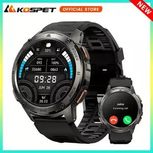 호환  인기 상품 KOSPET TANK T3 남성용 스마트워치 통화 및 문자 기능 포함 디지털 피트니스 워치 AMOLED
