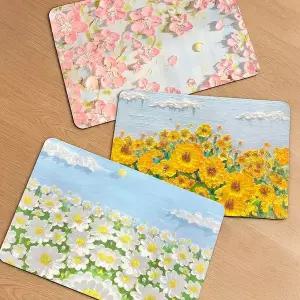 [할인바이할인][1+1] 복을 부르는 행운가득 발매트 논슬립 플라워매트 (총 2P)