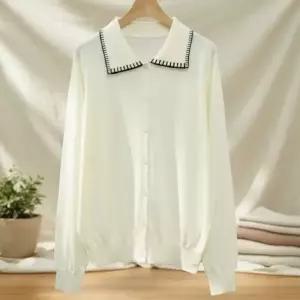 [다잇템] 여성 울혼방 세일러넥 소프트 가디건_24696998_588872