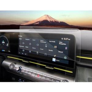 2024년형 SXCY 2026년형 현대 코나 스크린 프로텍터 12.3인치 액세서리 터치스크린 내비게이션 디스플레이 화면 커버 [2PCS 나노][GPS 오른쪽 화면]