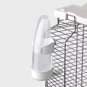 YOOOS WING 새 모이통 자동 물 디스펜서 케이지 노 지저분한 앵무새 PP 재질 200ml/6.8fl 온스 (1PC)