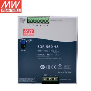 SDR-960-24 | 24V 오리지널 Mean Well 960W 단일 출력 산업용 DIN PFC 기능 포함