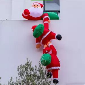 대형 산타 풍선 장식 크리스마스 야외 에브벌룬 인형 벽타는 외벽 카페 M