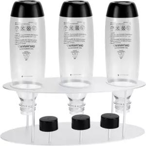 소다스트림용 두하우케이스 병 건조대 1L 슬림 유리 카라페 주방 카운터용 스테인리스 스틸 랙 소다스트림