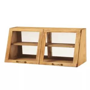 원목 장식장 홈 카페 찬장 레트로 캐비넷 미니 우드 빈티지 주방 그릇 쇼케이스 빈티지