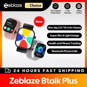 새로운 Zeblaze Btalk Plus 음성 통화 Smartwatch 2.03 HD 컬러 디스플레이 건강 및 피트니스