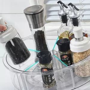 회전 칸막이트레이 냉장고 주방 화장대 수납정리