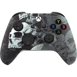 Microsoft Xbox Series X /S & One용 커스텀 컨트롤러z 무선 컨트롤러 - 소프트 터치 느낌 (X 블랙 스컬즈)