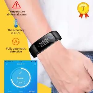 호환  남성용 ECG PPG 스마트워치 스마트 밴드 체온 혈압 심박수 피트니스 팔찌 블루투스 스마트 워치 베스