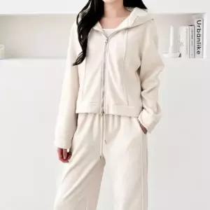[다잇템] 여성 빅사이즈 트랙수트 환절기 후디집업 세트