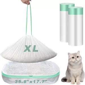 20 PCS 고양이 깔때기 점보 드로스트링 가방 초두꺼운 팬 35.8 x17.7