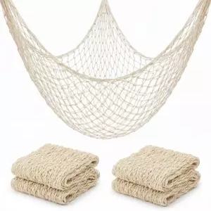 파티를 위한 수크 어망 장식 - 2PCS 39.37 * 78.74 벽걸이 장식용 그물 사진 매달기 해상 테이블 러너 바다