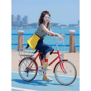 복고스타일 여성자전거 클래식 자전거 통근 이크 빈티지 28인치 시 남26인치 OV