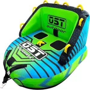 보트용 2-4인용 견인 튜브 소파 스타일 보트 보트를 당길 수 있는 수상 스포츠 풍선 듀얼 포인트 내구성