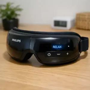 필립스 딥아이 눈 마사지기 PPM2321 진동 온열 블루투스 안마기 눈케어 두드림