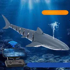 무선조종 상어로봇 물에서 작동 어린이 선물
