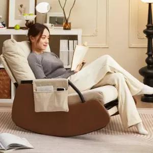 안락 의자 1인용 흔들 거실 로킹체어 영화감상 휴식 리클라이너 원목 발코니