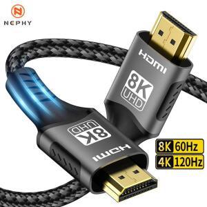 1m 2m 3m 5m 길이의 HDMI 2.1 케이블 8K@60Hz 4K@120Hz 48Gbps 어댑터 (HDTV, RTX 3080, eARC, HDR 비디오