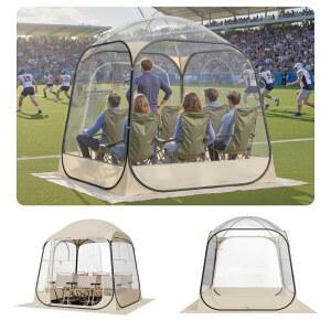 VEVOR 팝업 스포츠 바닥 돔 커버가 포드 야외 관람을 쉘터 매트 16인용 옵션 캠핑 상단 버블 8사이즈 이글루 클리어 방수 가든 텐트