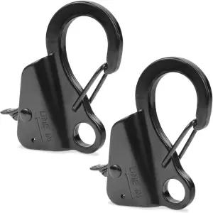 Lero 2PCS/4PCS 스테인리스 스틸 앵커 후크 적재 용량 8 000파운드 보트 3/8인치 클립 - 5/8인치 로프 소형