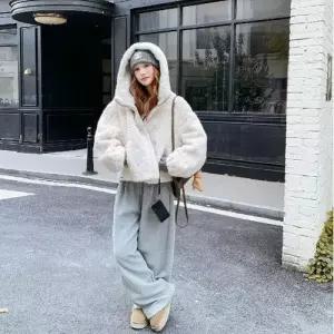 헐크 여성용 여성 꽈배기 코트 자켓 린넨마 KKE1