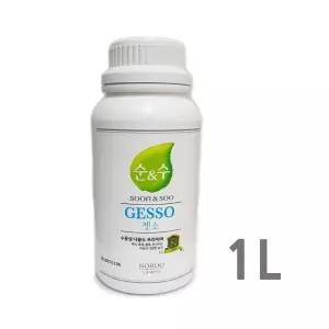 1L 벽지 목재 철재 콘크리트 화이트 젯소 철제 페인트잿소