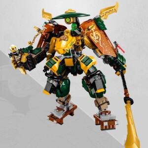 시노비 로이드와 아린의 팀 메크 더블 사무라이 로봇 71794 빌딩 블록  크리스마스  벽돌 장난감 784 개