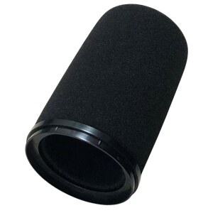RHYMKAWA SHURE SM7B 마이크용 필터 배경 블랙 윈드스크린 고밀도 링이 리테이너 커버 플라스틱 파열음 있는 소음 감소 RK345 교체용