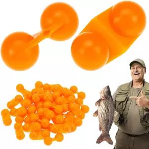 QWORK 휴대용 메기 방울 40개 낚시 끌개 및 구슬 물고기 유인을 위한 이중 방수