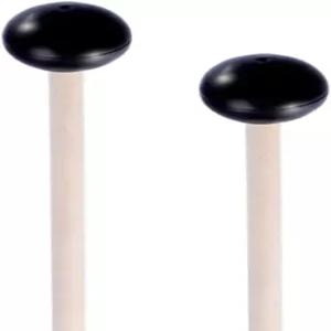 글로켄슈필 망치 2개 - 나무 손잡이가 있는 고무 실로폰 타악기 벨 스틱용 9.5인치 드럼 스틱 텅