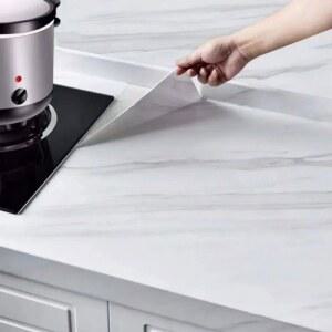 주방상판시트지 싱크대 시공 8880 필름지 식탁 주방 석영 대리석 테이블