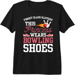 여자 볼링화 볼러 프리미엄 티셔츠를 위한 재미있는 볼링 디자인